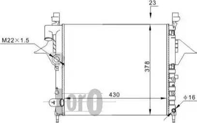 Loro 042-017-0020 - Радиатор, охлаждение двигателя autospares.lv