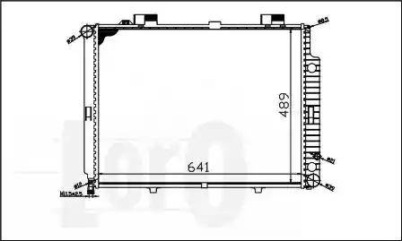 Loro 054-017-0010 - Радиатор, охлаждение двигателя autospares.lv