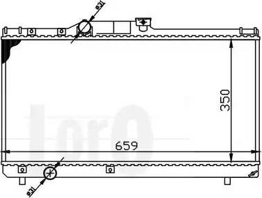 Loro 051-017-0012 - Радиатор, охлаждение двигателя autospares.lv