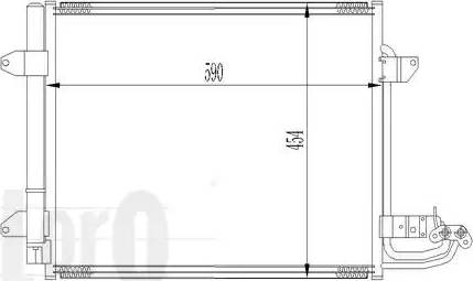 Loro 053-016-0017 - Конденсатор кондиционера autospares.lv