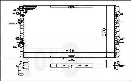 Loro 053-017-0001 - Радиатор, охлаждение двигателя autospares.lv