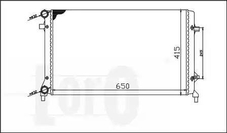 Loro 053-017-0018 - Радиатор, охлаждение двигателя autospares.lv