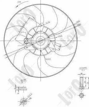 Loro 009-014-0003 - Вентилятор, охлаждение двигателя autospares.lv