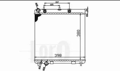 Loro 009-017-0046 - Радиатор, охлаждение двигателя autospares.lv