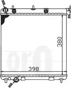 Loro 009-017-0047 - Радиатор, охлаждение двигателя autospares.lv