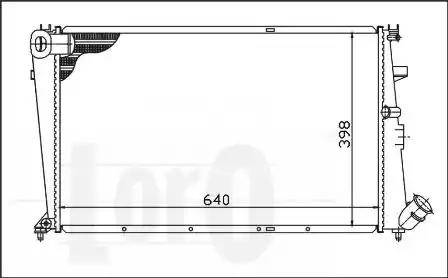 Loro 009-017-0050 - Радиатор, охлаждение двигателя autospares.lv