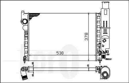 Loro 009-017-0005 - Радиатор, охлаждение двигателя autospares.lv