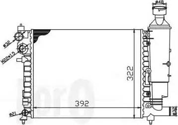 Loro 009-017-0008 - Радиатор, охлаждение двигателя autospares.lv