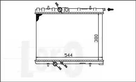 Loro 009-017-0012 - Радиатор, охлаждение двигателя autospares.lv