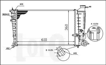 Loro 009-017-0031 - Радиатор, охлаждение двигателя autospares.lv