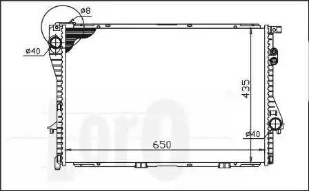 Loro 004-017-0031 - Радиатор, охлаждение двигателя autospares.lv