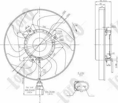 Loro 003-014-0009 - Вентилятор, охлаждение двигателя autospares.lv