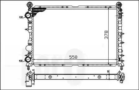 Loro 002-017-0010 - Радиатор, охлаждение двигателя autospares.lv