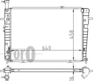 Loro 019-017-0014 - Радиатор, охлаждение двигателя autospares.lv