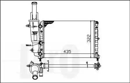 Loro 016-017-0005 - Радиатор, охлаждение двигателя autospares.lv