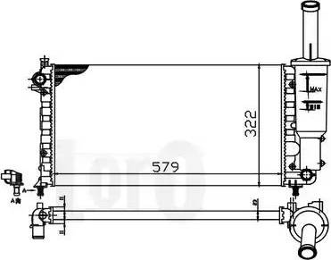 Loro 016-017-0021 - Радиатор, охлаждение двигателя autospares.lv