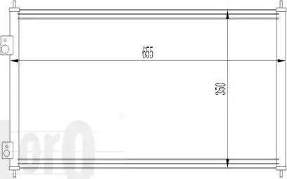 Loro 018-016-0012 - Конденсатор кондиционера autospares.lv