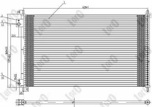 Loro 018-016-0029 - Конденсатор кондиционера autospares.lv