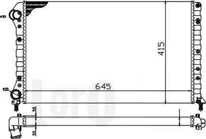 Loro 017-017-0045 - Радиатор, охлаждение двигателя autospares.lv