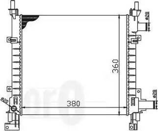 Loro 017-017-0003 - Радиатор, охлаждение двигателя autospares.lv