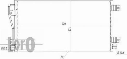 Loro 035-016-0035 - Конденсатор кондиционера autospares.lv