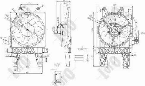 Loro 038-014-0001 - Вентилятор, охлаждение двигателя autospares.lv