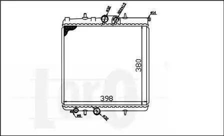 Loro 038-017-0001 - Радиатор, охлаждение двигателя autospares.lv