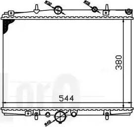 Loro 038-017-0003 - Радиатор, охлаждение двигателя autospares.lv