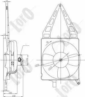 Loro 037-014-0023 - Вентилятор, охлаждение двигателя autospares.lv