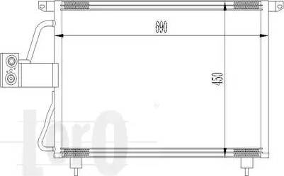 Loro 037-016-0005 - Конденсатор кондиционера autospares.lv