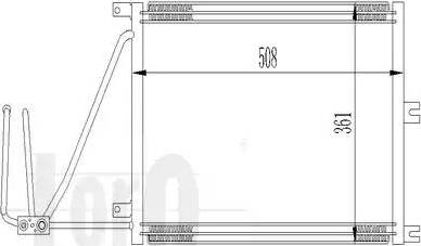 Loro 037-016-0015 - Конденсатор кондиционера autospares.lv