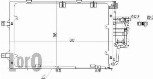 Loro 037-016-0028 - Конденсатор кондиционера autospares.lv