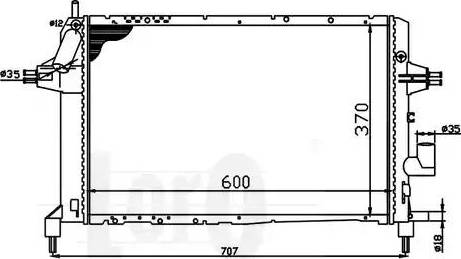 Loro 037-017-0045 - Радиатор, охлаждение двигателя autospares.lv