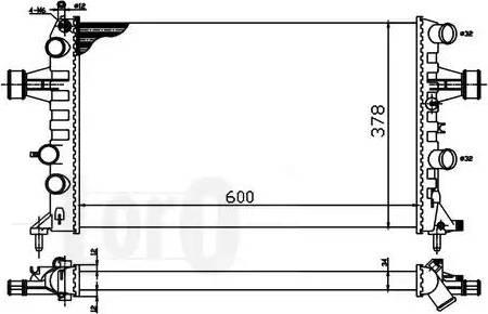 Loro 037-017-0041 - Радиатор, охлаждение двигателя autospares.lv