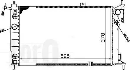 Loro 037-017-0007 - Радиатор, охлаждение двигателя autospares.lv