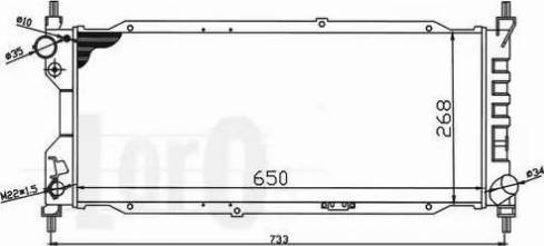 Loro 037-017-0010 - Радиатор, охлаждение двигателя autospares.lv