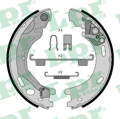 LPR 09570 - Комплект тормозов, ручник, парковка autospares.lv