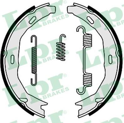 LPR 09660 - Комплект тормозов, ручник, парковка autospares.lv