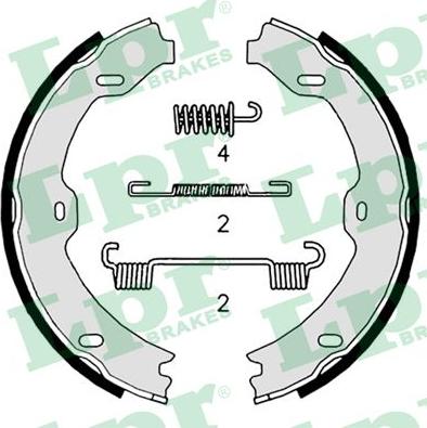 LPR 09020K - Комплект тормозов, ручник, парковка autospares.lv