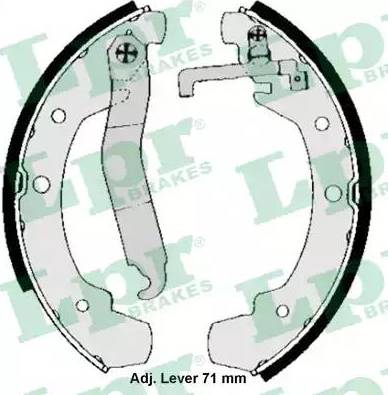 LPR 04090 - Комплект тормозных колодок, барабанные autospares.lv