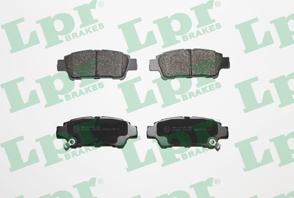 LPR 05P996 - Тормозные колодки, дисковые, комплект autospares.lv