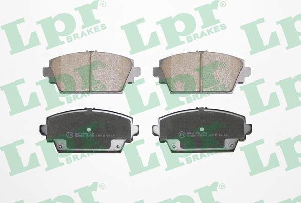 LPR 05P940 - Тормозные колодки, дисковые, комплект autospares.lv
