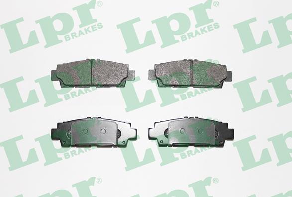 LPR 05P943 - Тормозные колодки, дисковые, комплект autospares.lv