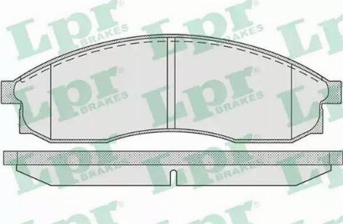 LPR 05P942 - Тормозные колодки, дисковые, комплект autospares.lv