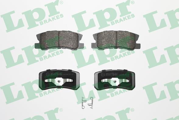 LPR 05P954 - Тормозные колодки, дисковые, комплект autospares.lv