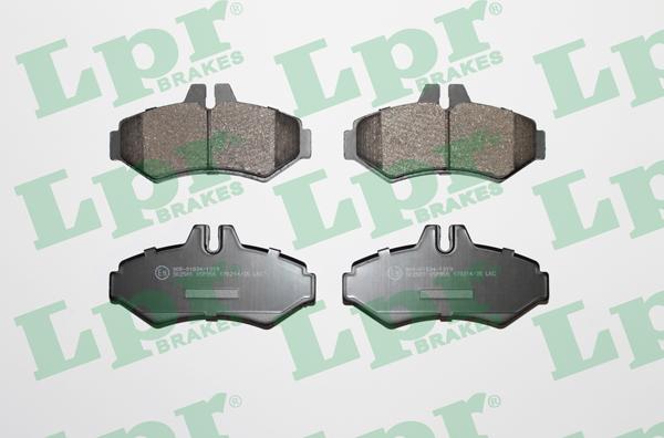 LPR 05P956 - Тормозные колодки, дисковые, комплект autospares.lv