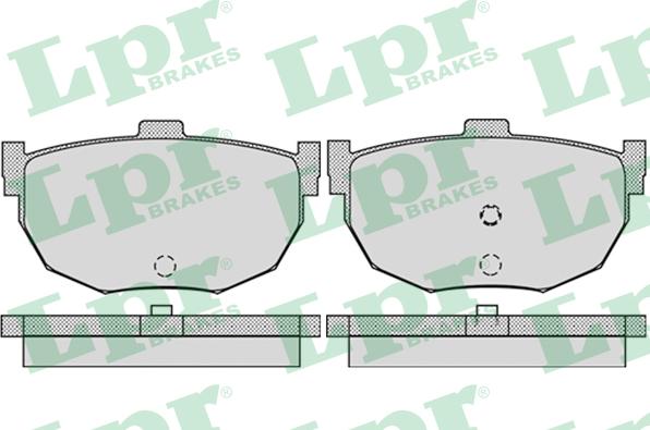 LPR 05P960 - Тормозные колодки, дисковые, комплект autospares.lv