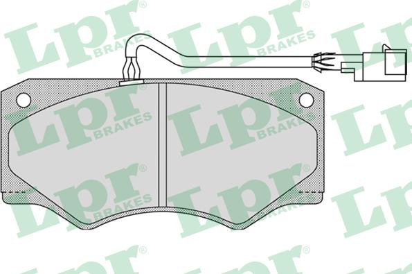 LPR 05P962 - Тормозные колодки, дисковые, комплект autospares.lv