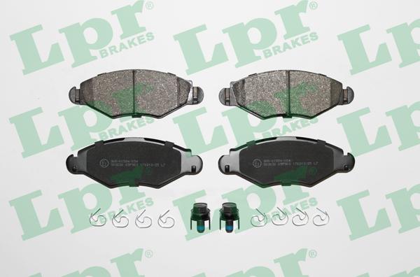 LPR 05P903 - Тормозные колодки, дисковые, комплект autospares.lv