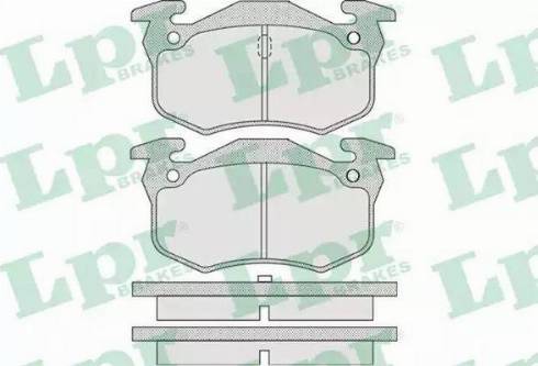 LPR 05P914 - Тормозные колодки, дисковые, комплект autospares.lv